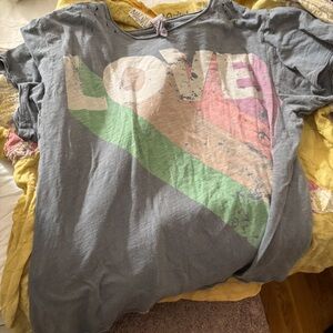 MAGNOLIA PEARL 🩵LOVE🩵Neon Technicolor Cotton Tshirt